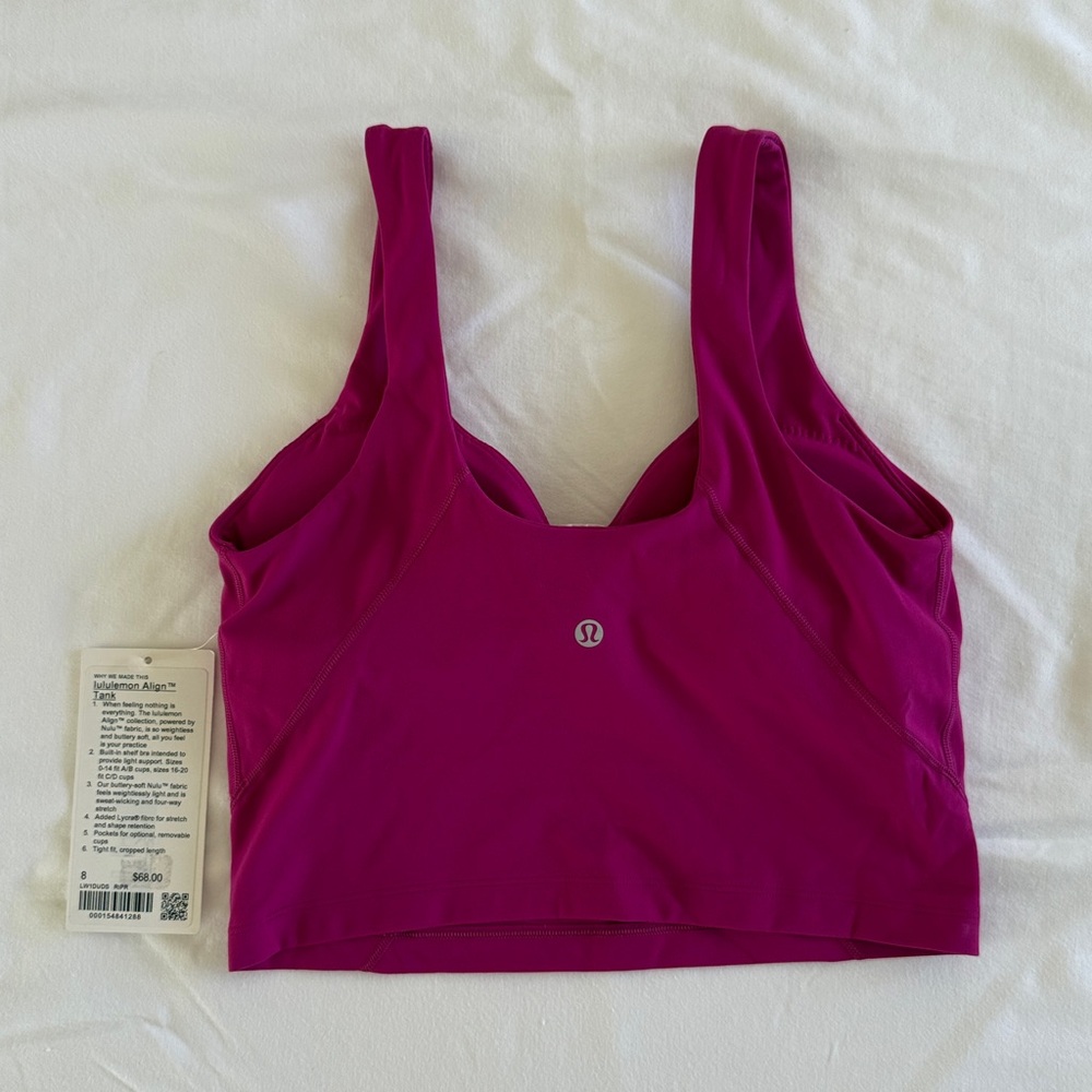 NTW Lululemon Align Tank (Ripened Raspberry) - Picture 2 of 6